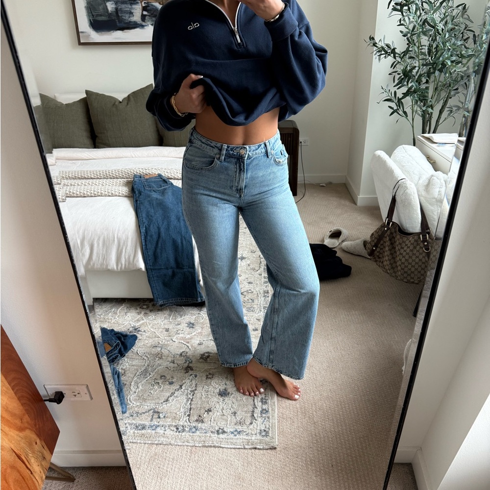 H&M Light Blue Straight Leg Jeans